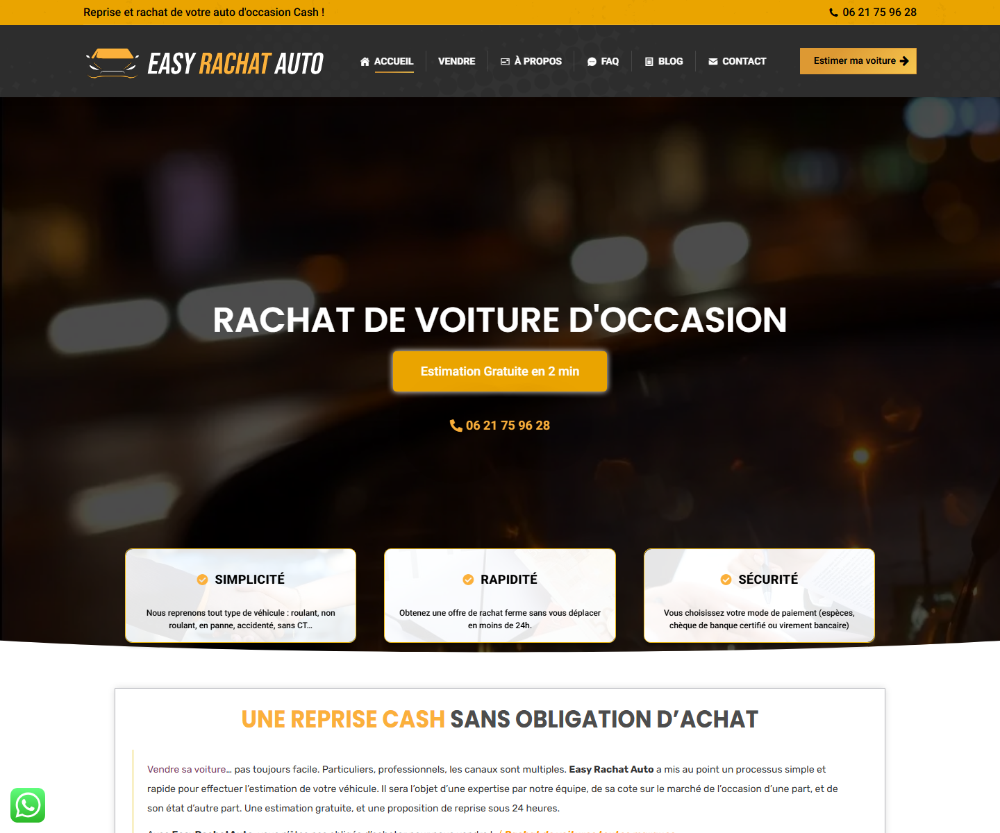 Projet EASY RACHAT AUTO